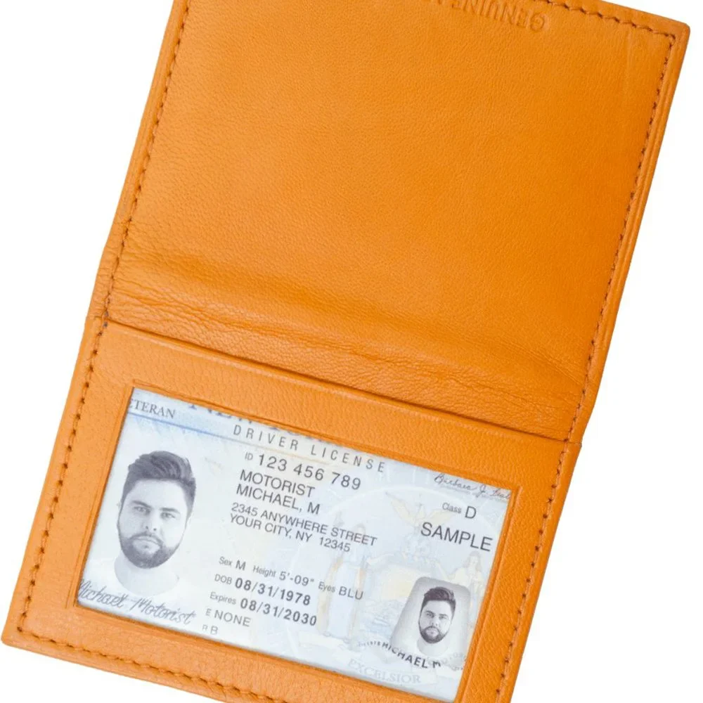Men Credit Card Case ID Holder in Genuine Leather